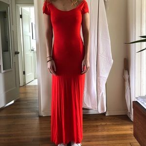 Velvet Torch Red Maxi Dress
